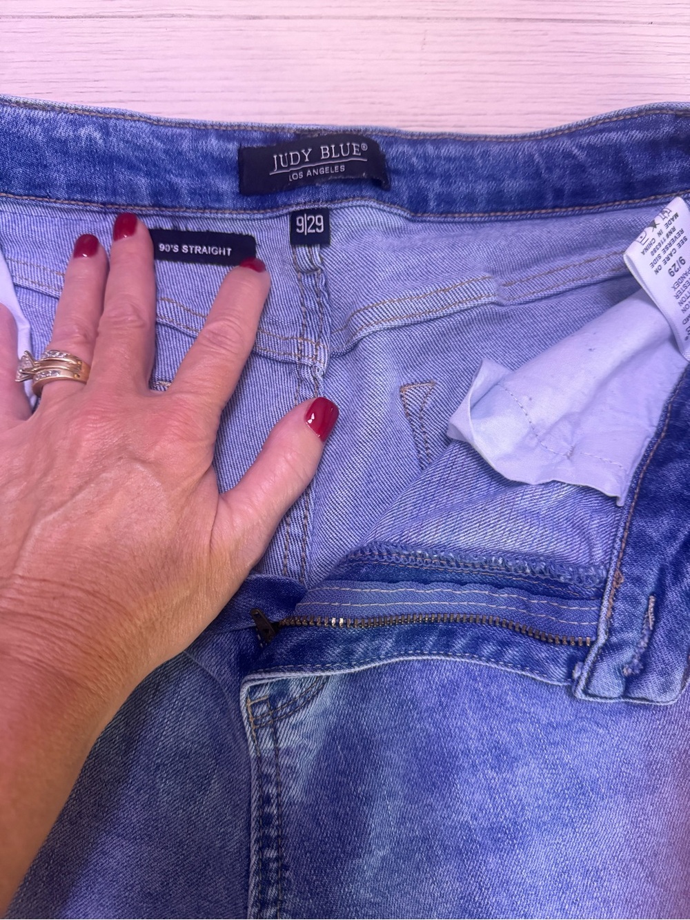 Judy Blue Light Blue 90's Straight Leg Jeans